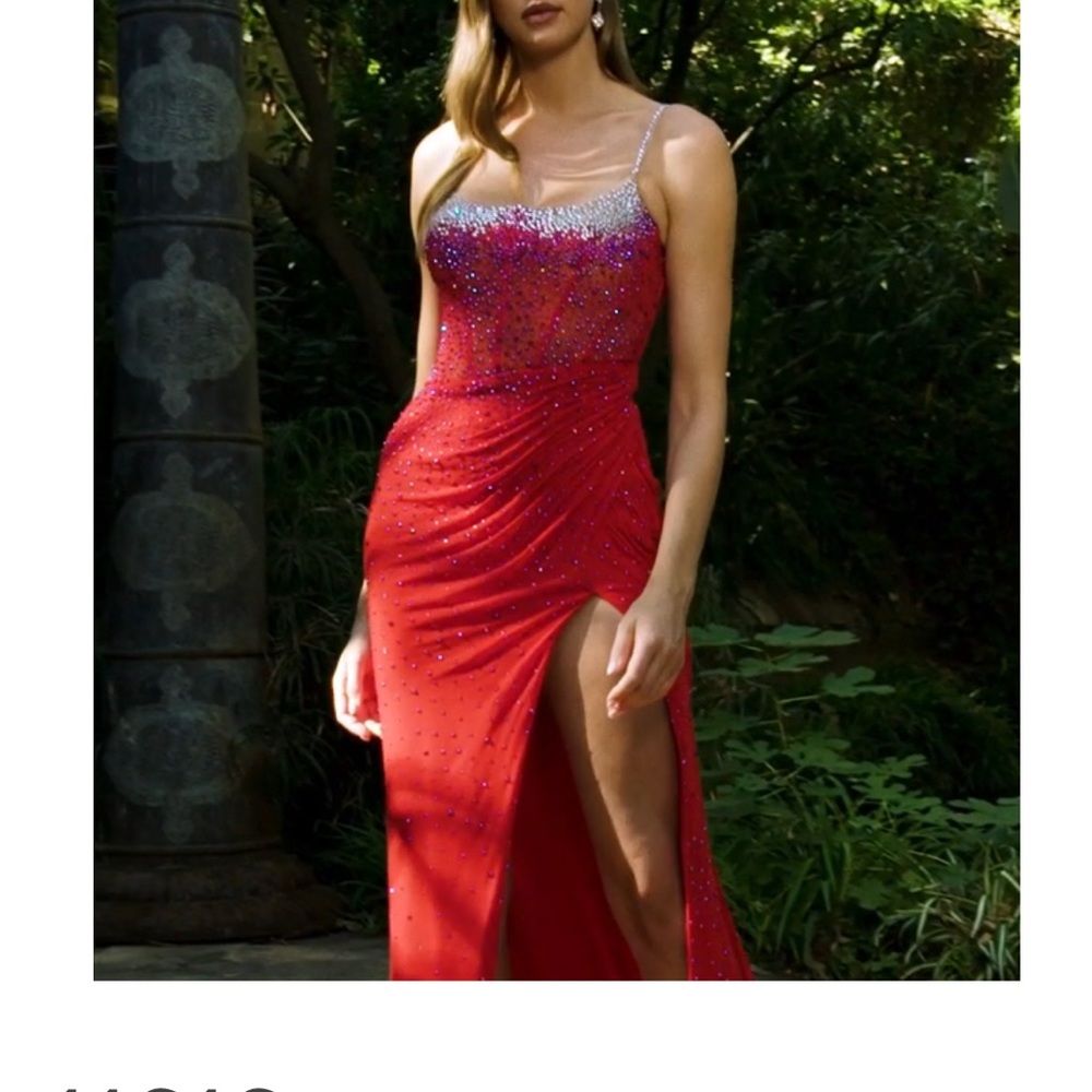 Elegant Red Evening Gown